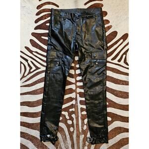 Guapi Pants Mens 30 Black Faux Leather Limited Edition Aaron Wilhelm 1 of 100